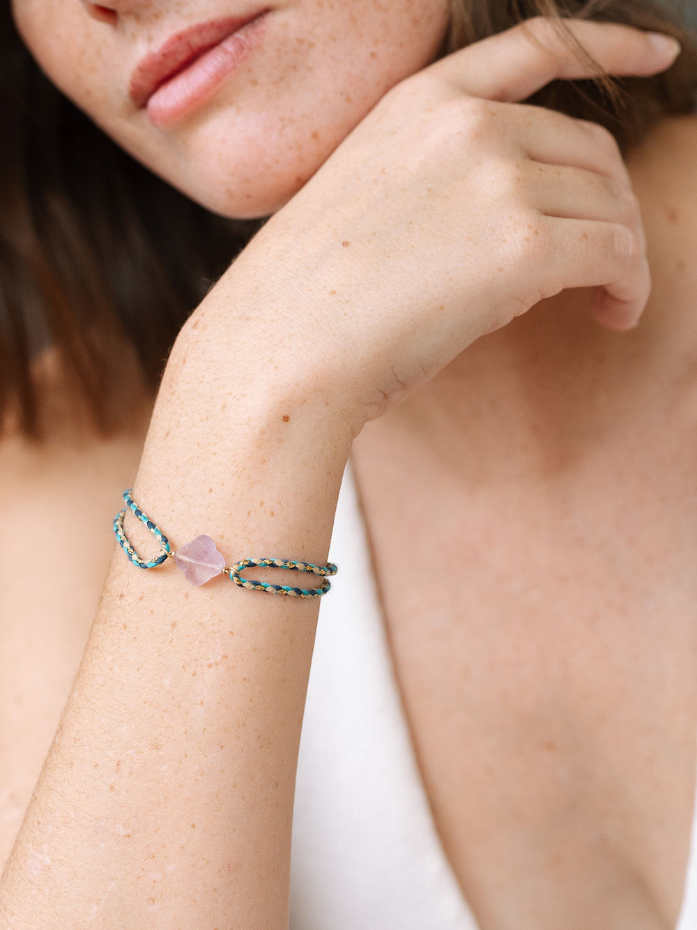 Bracelet Cordon Trèfle