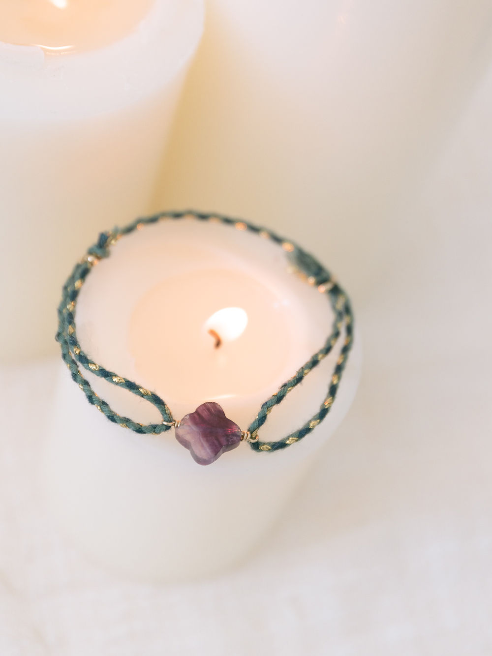 Bracelet Cordon Trèfle
