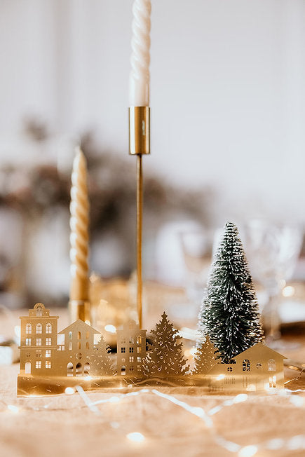 Village de Noël - plaque décorative UN DE CES QUATRE