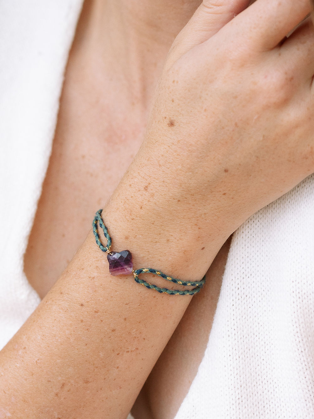 Bracelet Cordon Trèfle