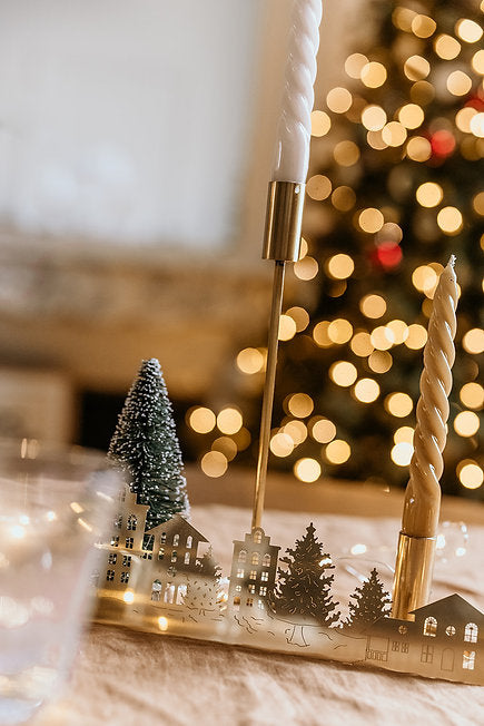 Village de Noël - plaque décorative UN DE CES QUATRE