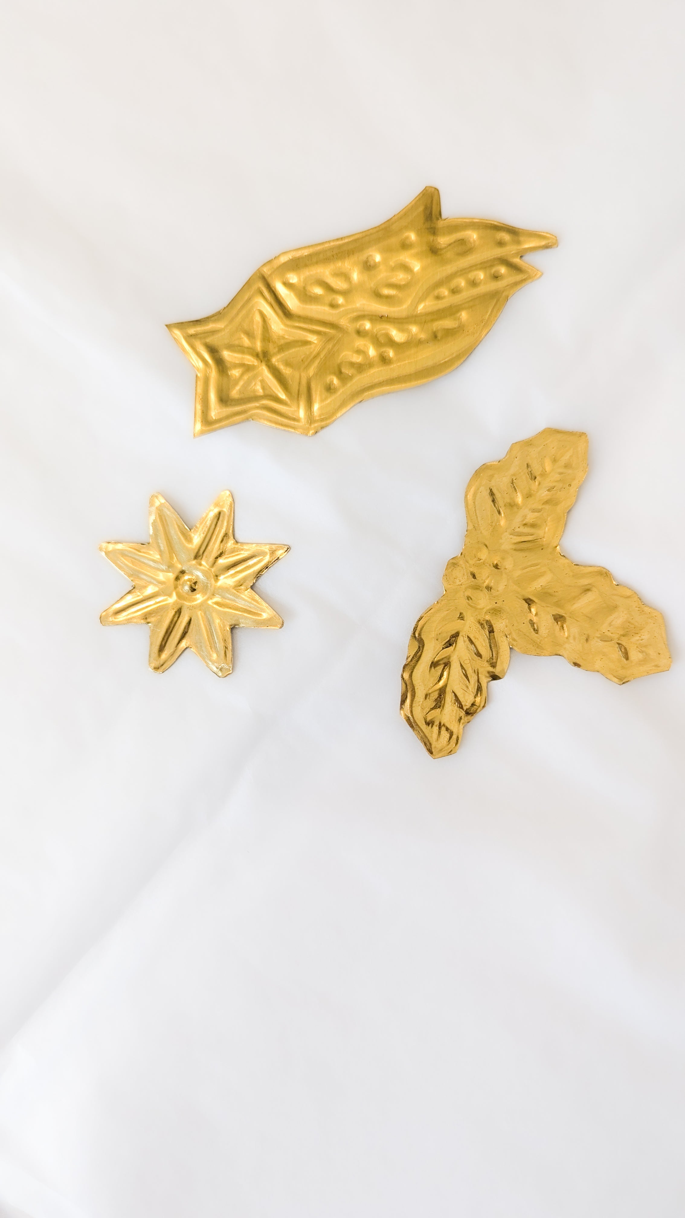 Fabriquez votre suncatcher en laiton / Déco de Noel en laiton repoussé UN DE CES QUATRE