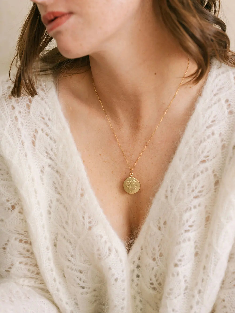 Pendentif "Unique au monde" Un de ces quatre