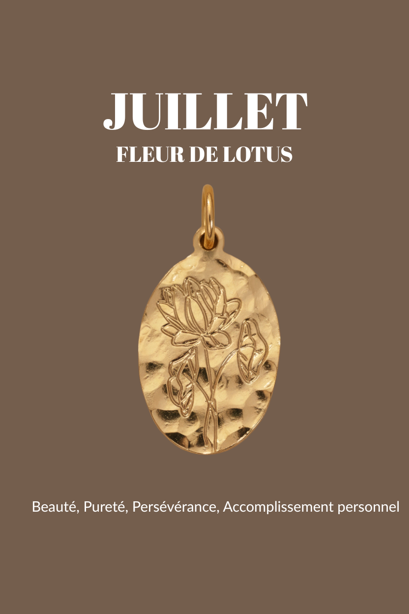 Pendentifs "Fleur de Naissance" Un de ces quatre