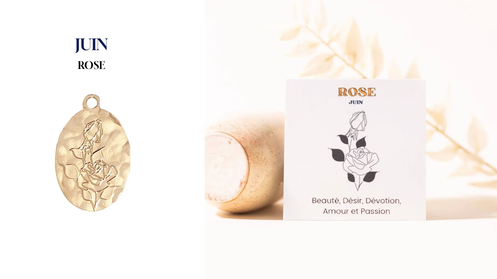 Pendentifs "Fleur de Naissance" Un de ces quatre