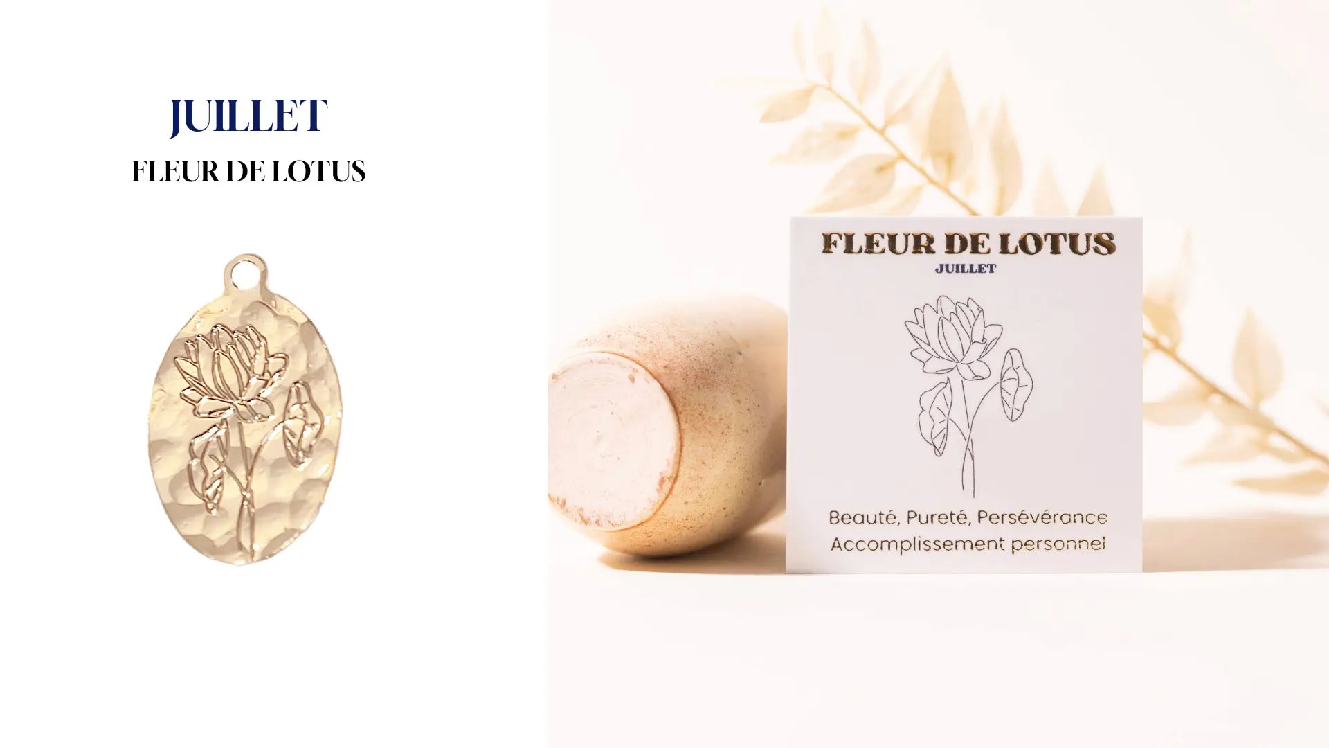 Pendentifs "Fleur de Naissance" Un de ces quatre