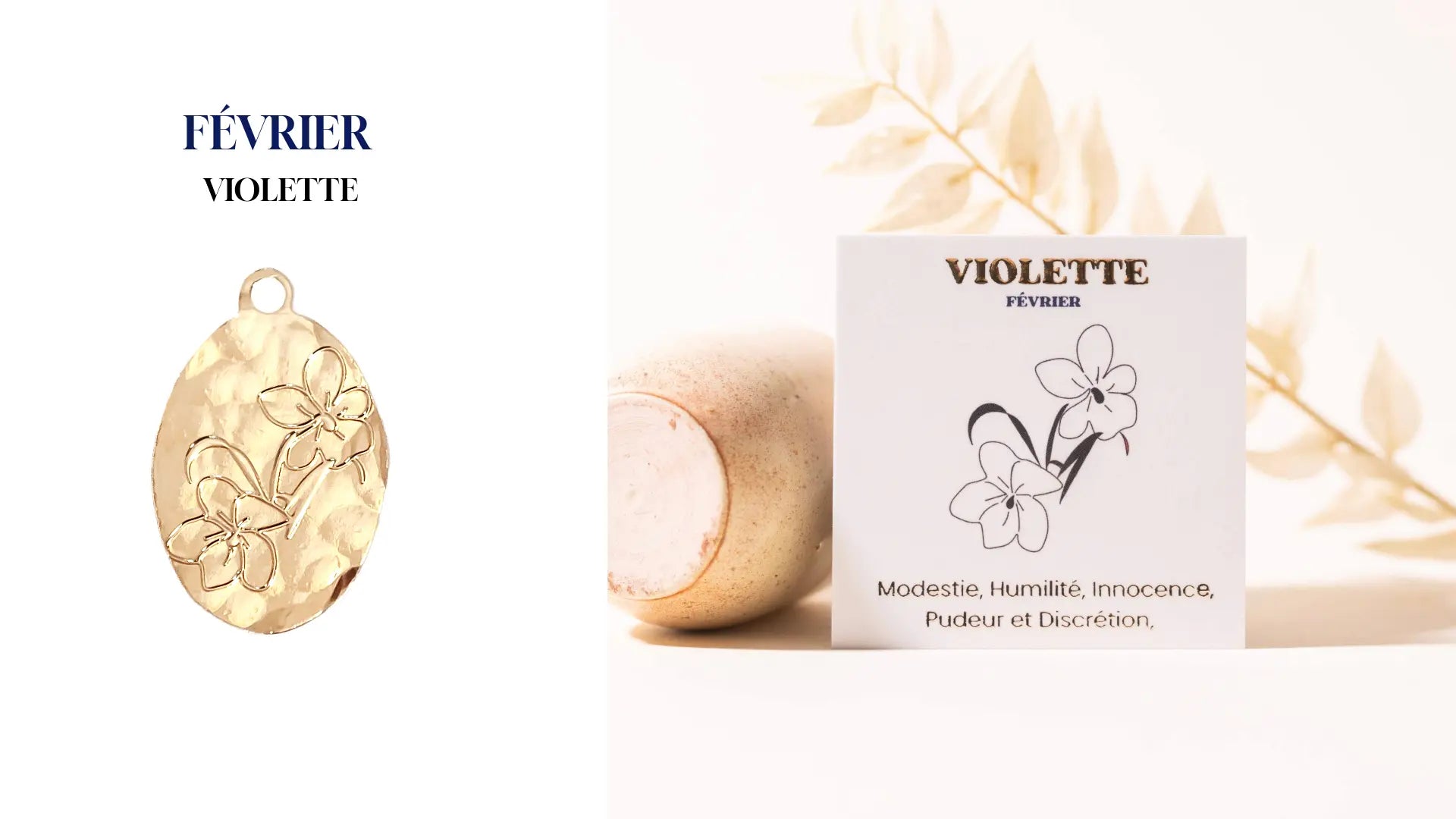 Pendentifs "Fleur de Naissance" Un de ces quatre