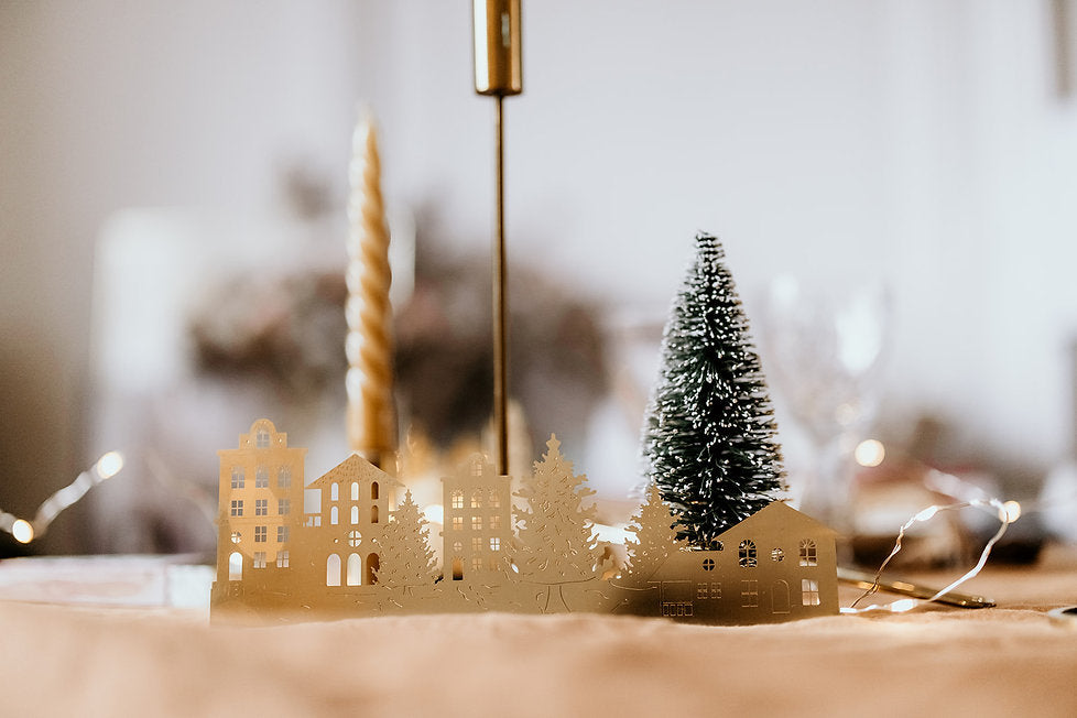 Village de Noël - plaque décorative UN DE CES QUATRE 