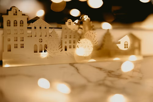 Village de Noël - plaque décorative UN DE CES QUATRE 