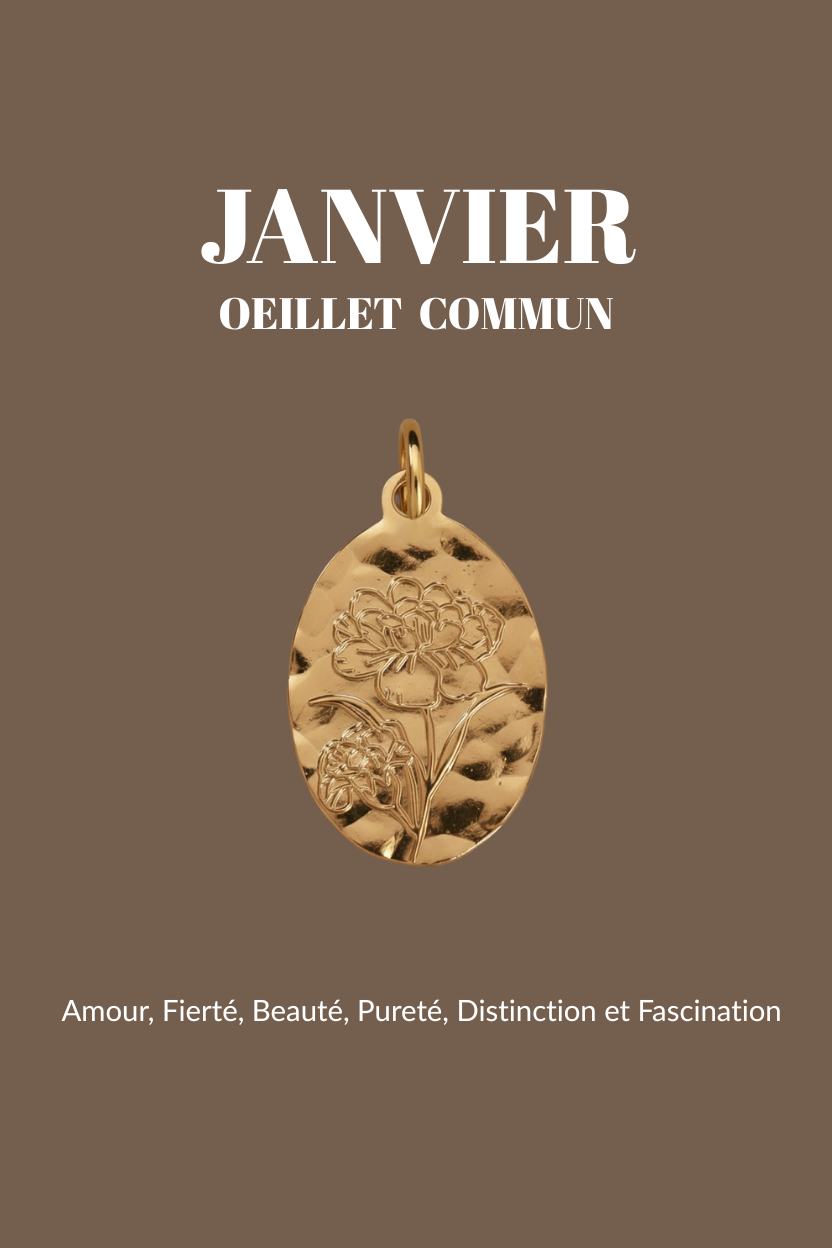 Pendentifs "Fleur de Naissance" Un de ces quatre 