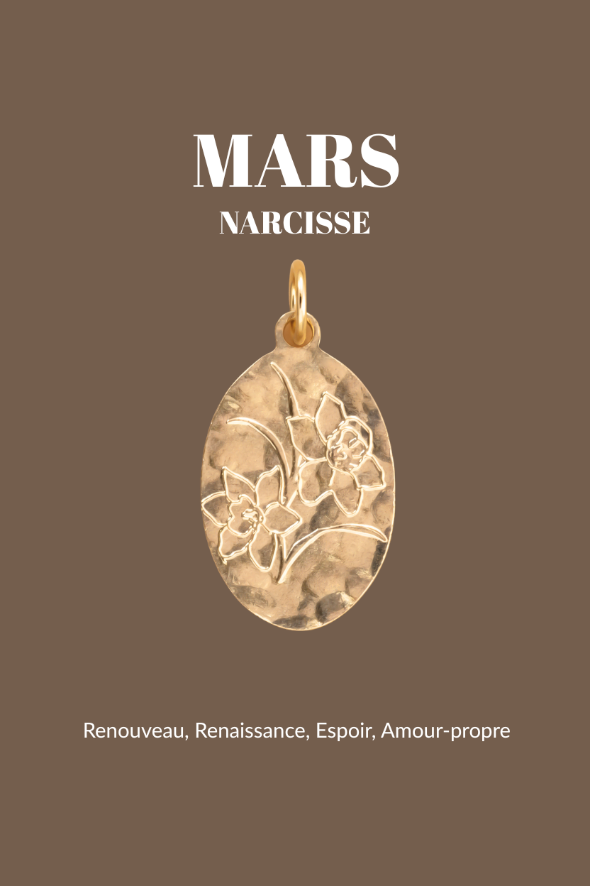 Pendentifs "Fleur de Naissance" Un de ces quatre 