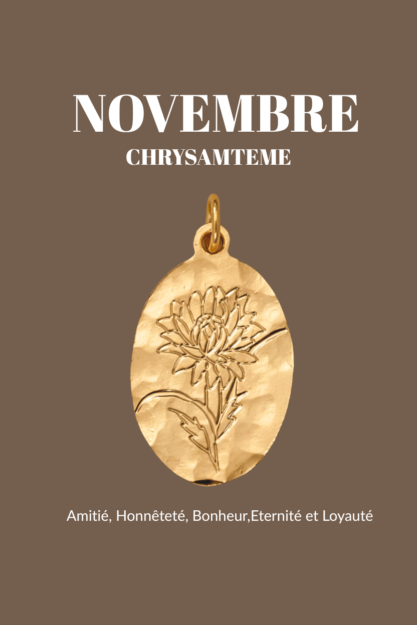 Pendentifs "Fleur de Naissance" Un de ces quatre 