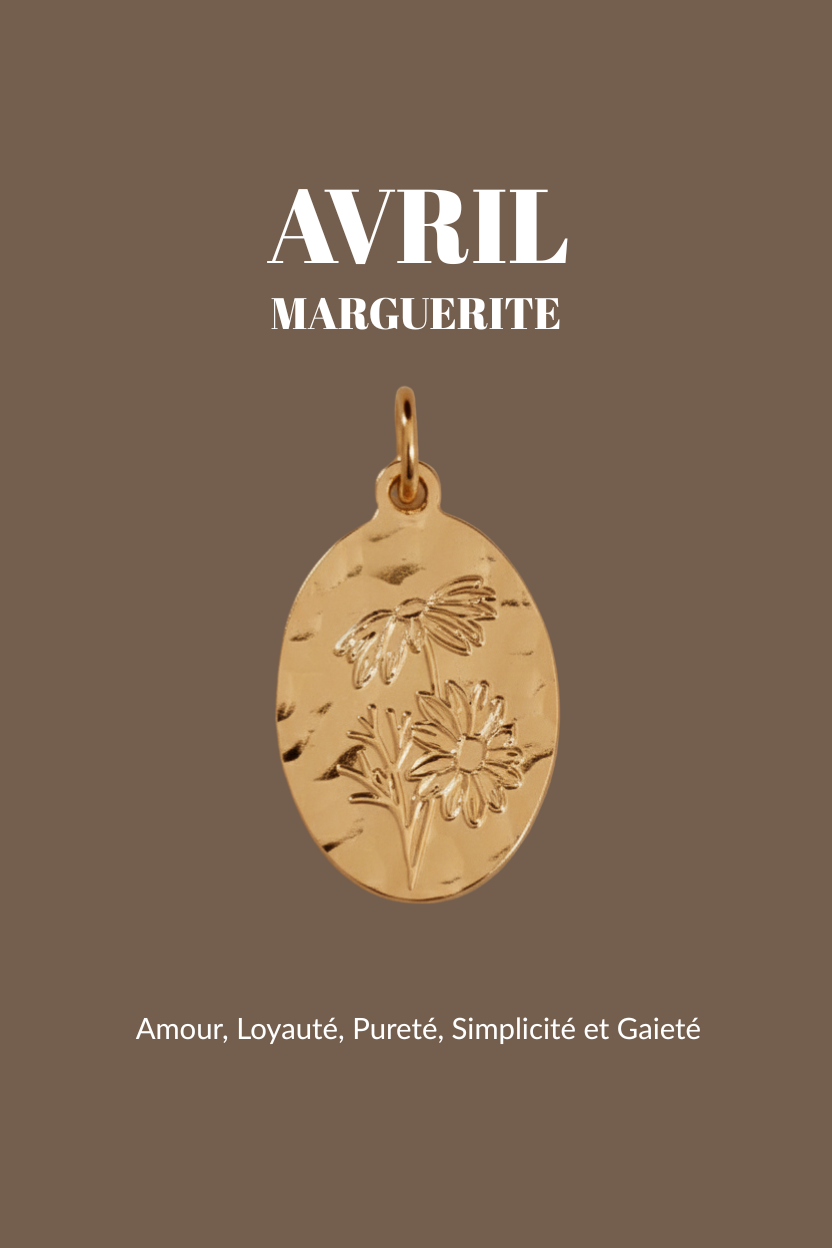 Pendentifs "Fleur de Naissance" Un de ces quatre 