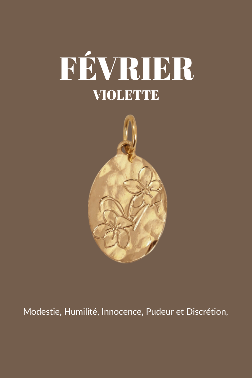 Pendentifs "Fleur de Naissance" Un de ces quatre 