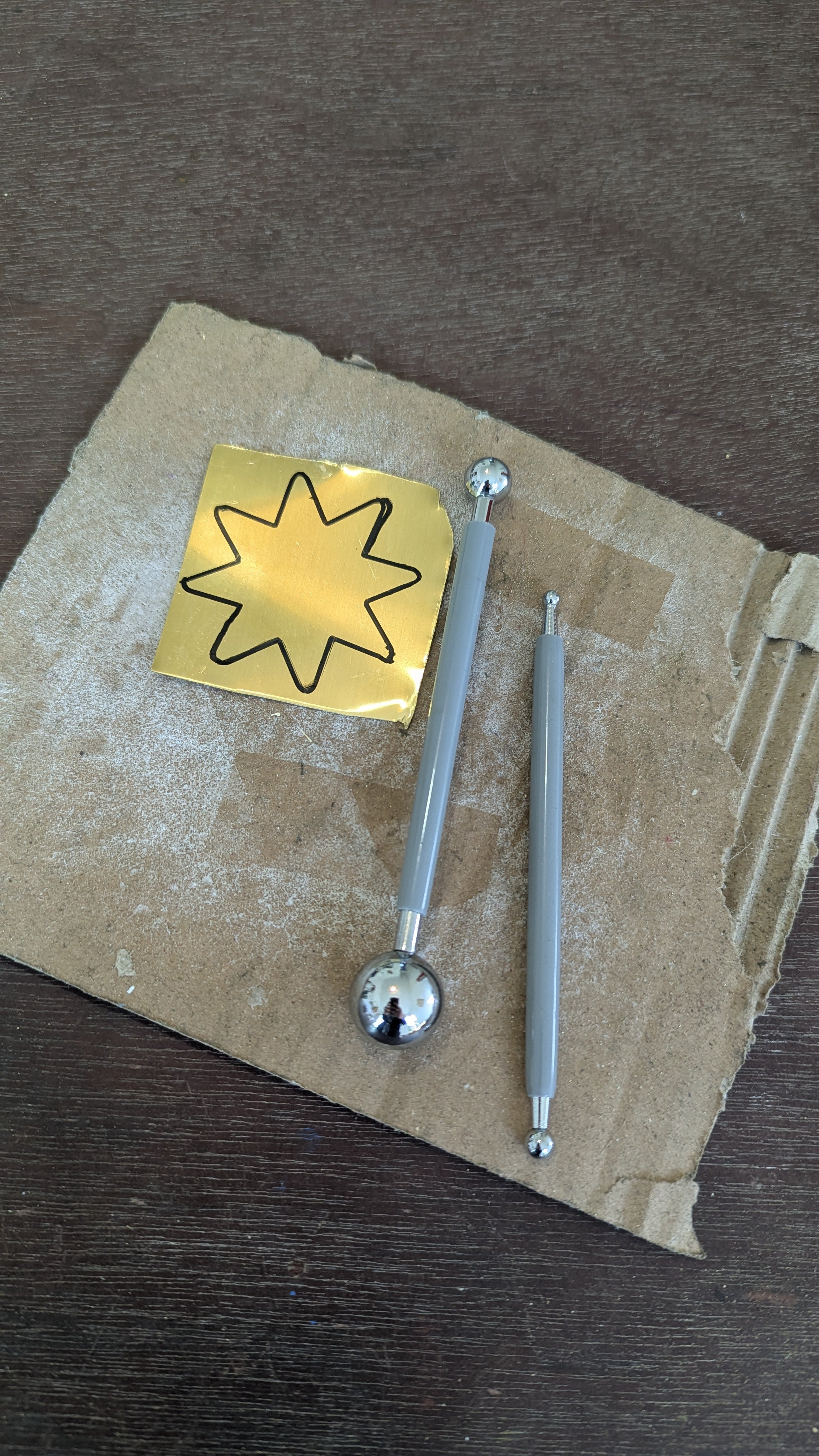 Fabriquez votre suncatcher en laiton / Déco de Noel en laiton repoussé UN DE CES QUATRE 